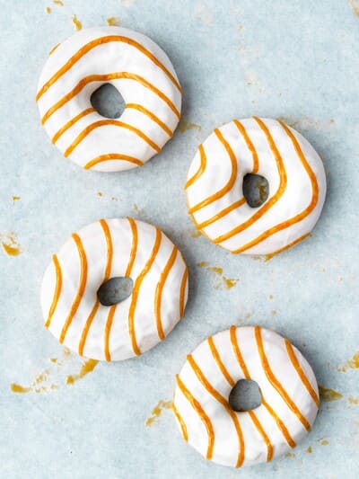 White chocolate donut